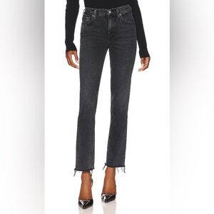 Agolde Lyle Raw Hem Jeans